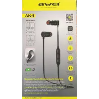 Беспроводные Bluetooth наушники гарнитура Awei AK4 Black