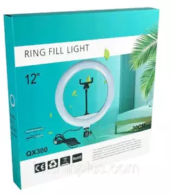 Светодиодная кольцевая лампа Ring Fill Light RL 12/QX300