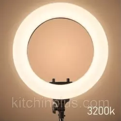 Кольцевая лампа Светодиодная LED Свет на Штативе Soft Ring Light HQ-18 для блогеров  45 см