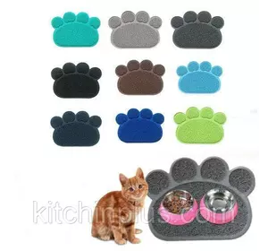 Коврик-подстилка для домашних животных Paw Print Litter Mat