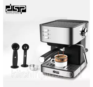 Кофемашина полуавтоматическая DSP Espresso Coffee Maker KA3028 с капучинатором